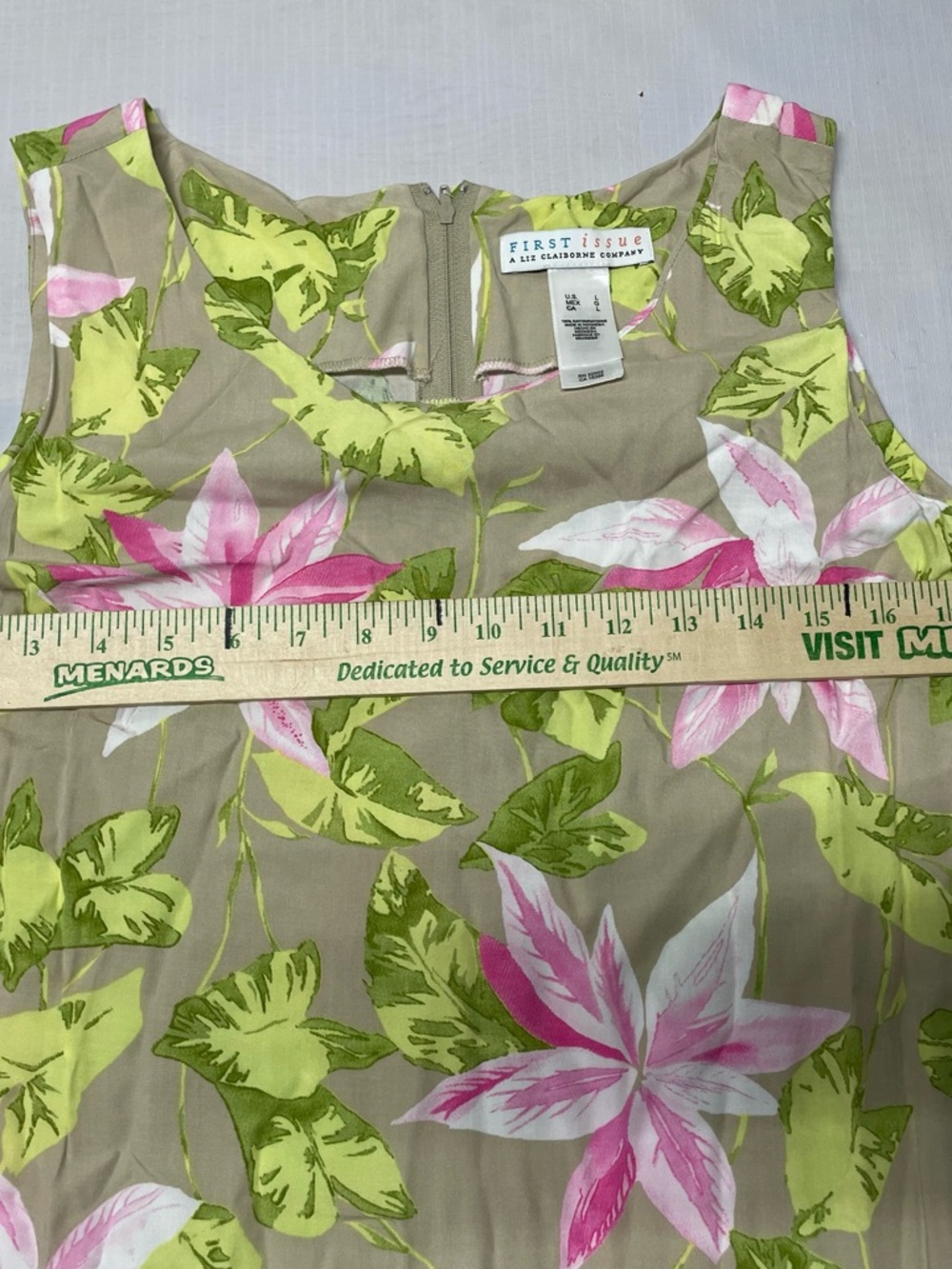 Floral Pink & Green Casual Dress with Short Jacket - Picture 8 of 10